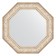 Mirror in the baguette frame, vignette silver 109 mm, 75x75 cm