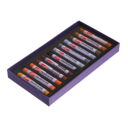 Pastel dry Soft set 12 colors, Brauberg Art Classic "Graphics"-1