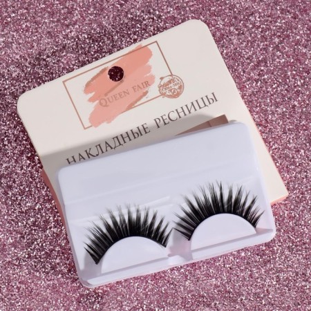 Falled eyelashes "volume", without glue, black color-4