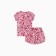 Set for a home -made girl (T -shirt/shorts) "Bear", pink color, height 110