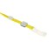 Baiga tape, 10 mm x 80 cm, dense, with a runner and with silicone clamp, yellow