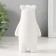 Souvenir Polystone "White Bear with Tekstil on the stomach" 8x5.5x14.3 cm