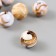 Beads for creativity Plastic "Divorces of paint. Brown" d = 1.8 cm set 20 grams
