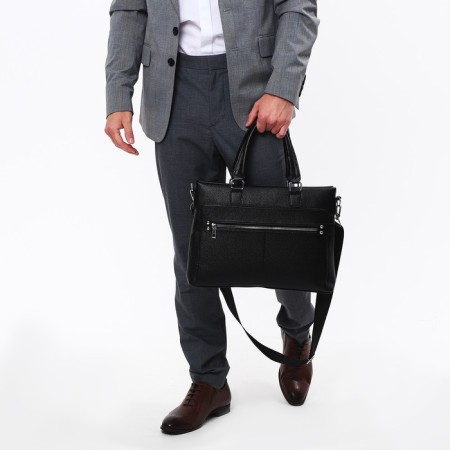 Male bag, black color-5