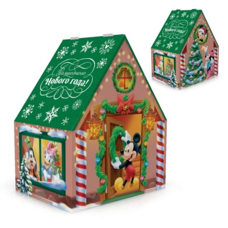 The box is folding, “Magic New Year. Mickey Mouse ”, New Year, size 20.4 × 25.4 × 15.4 cm.-5