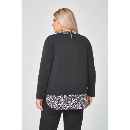 Women's tunic, size 68, black color-4