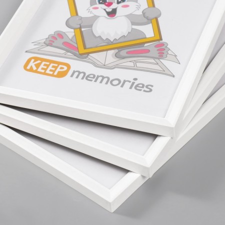 Set of photo frames plastic L-5 21x30 cm (3 pcs.), White-1