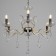 Chandelier A3804/6 ab+bk bronze/black/crystal 6x40W E14 67x56x87cm