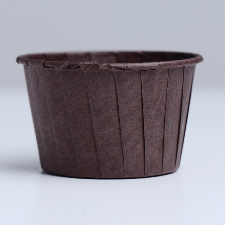 Muffin baking uniform, brown, 5 x 4 cm-2