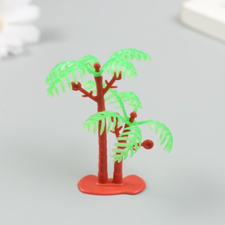 Decor for creating miniatures (trees) "Two palm trees" 7 cm-2