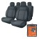 Covers for seats universal "Monro", 11 before., Raun. Comfort, jacquard, dark gray.