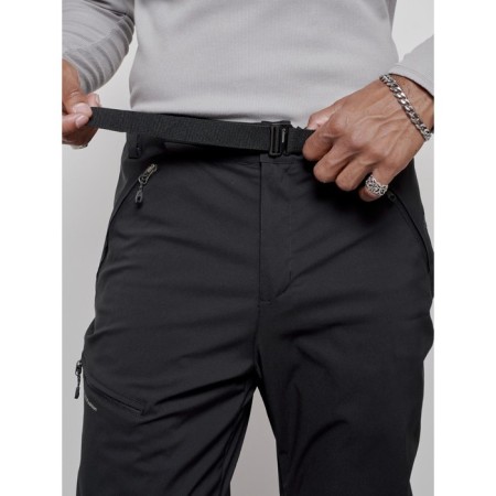 Trouses insulated sporty male winter, size 48, black color-9