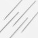 Sewing needles, d = 0.83 mm, 3.6 - 4.2 cm, autonomous, 12 pcs
