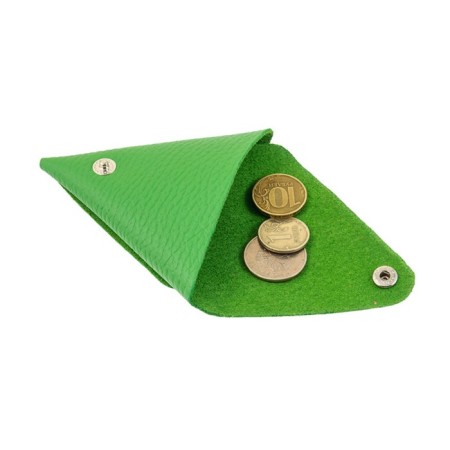 Case for coins on the button, the color is green-1