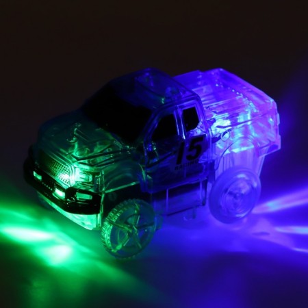 The Flash Track Auto Track, with 2 cars, 638 cm, works from batteries-8