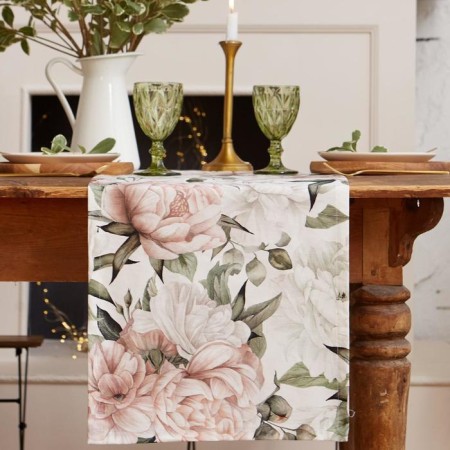 The path to the Ethens table is 40x145 +/- 5 cm, 100% cotton, sarzha 190 g/m2-1
