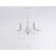 Suspended chandelier with lampshade and crystal Ambrella Light, Modern, TR4603, 5HE27, white color
