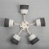 SELENA CHANGURE 5HA27 40W white-gold 54x54x25 cm