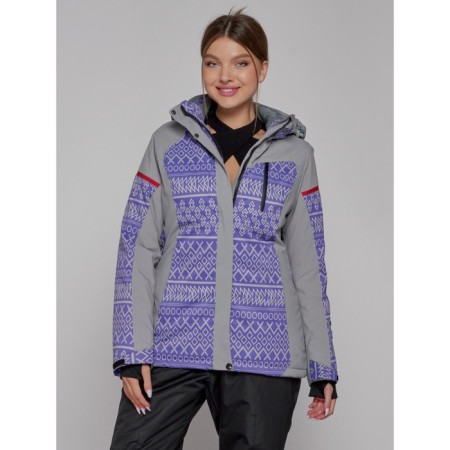 Ski jacket female winter, size 44, purple color