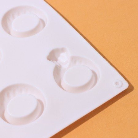 Форма для украшений Доляна «Колечки», силикон, 27,9×16,1×1 см, цвет МИКС-2