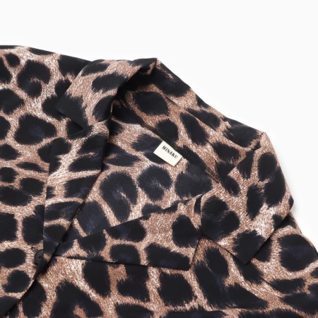 Kit (shirt, shorts) Women's Minaku: Home Collection color Leopard, river 46-7