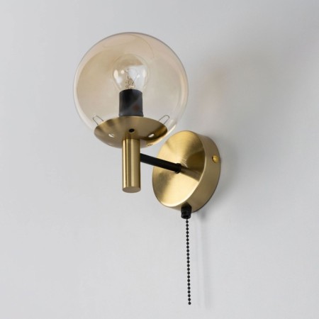 Sconces Citilux "Charlize" CL143413, 13x20.5 cm, 1x40W, E14, brown color-2