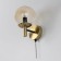 Sconces Citilux "Charlize" CL143413, 13x20.5 cm, 1x40W, E14, brown color