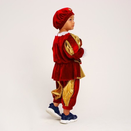 The carnival costume "Prince", the color is red, p. 32, height 110-116 cm-2