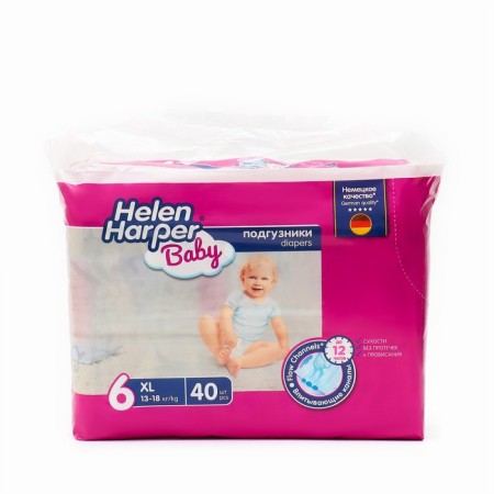 Children's diapers Helen Harper Baby, size 6 (13-18kg), 40 pcs.