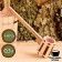 Scoop made of linden 0.3l, 50 cm, plastic insert, with a long handle, day night