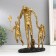 Souvenir Polystone "Walk with dad" Gold 28x19x12 cm