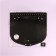 Clap for a bag, with a handle, on a magnetic button, 23 × 21 cm, black/silver color