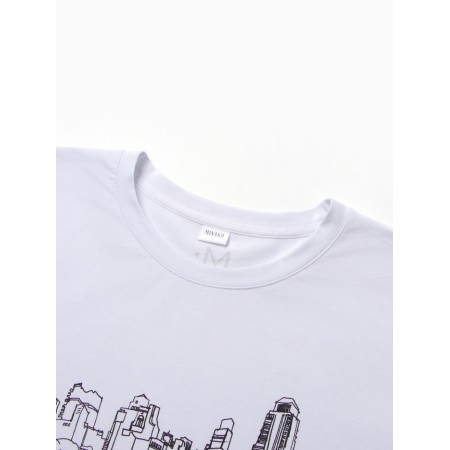 Jumper (Longsliv) Male Minaku: City, White Color, Rr. 54-1