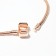 The basis for the bracelet is "bead", the color is pink gold, 17 cm