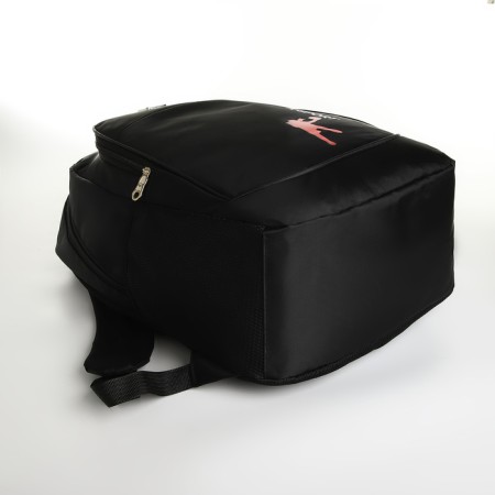 Youth backpack with lightning, 4 pockets, black/red color-4