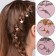 Hair piercing "Star", 2.8 × 1.3 cm, 10 pcs, silver color