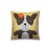 Decorative pillowcase "Dog with flower", size 45 x 45 cm, sewn -in -law