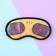Mask for sleep "meow", colorful color