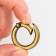 Carabin ring is flat, d = 20/28 mm, thickness - 4 mm, 5 pcs, bronze color