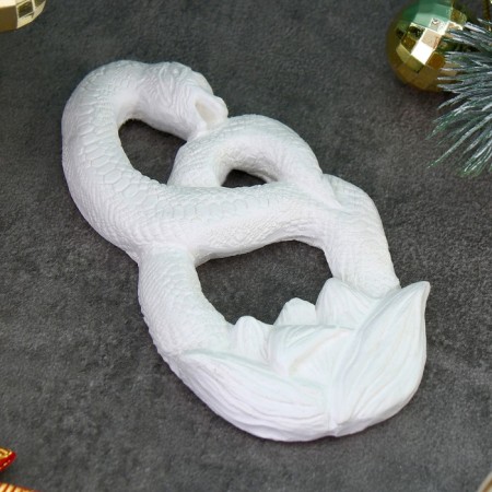 Panel with the suspension "Snake in a flower" for coloring, 11.5x6.5x1cm-1
