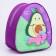 Baby backpack for a girl "Avocado on Pony", 23x20.5 cm