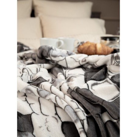 Texrepublic blanket, size 180x200 cm, gray color-8