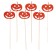 Topper "Pumpkin", set 6 pcs