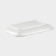 Porcelain rectangular White Label, 20 × 12.5 cm, white color