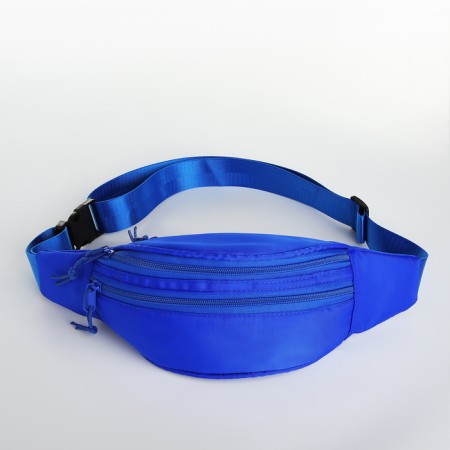 Lightning waist bag, 2 pockets, blue color-1