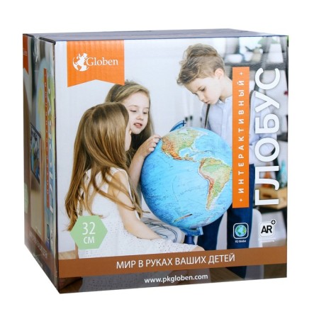 Physico-political globe "Globen", interactive, diameter 320 mm, with backlighting from batteries, with glasses-5