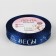 Satin tape with embossing "Libra", 15 mm, 18 ± 1 m, dark blue color/silver No. 120
