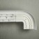 Three -cereal cornice "Ultracompact. Grace ", 280 cm, with a decorative bar 7 cm, gold/marble white