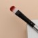 Makeup brush, bilateral, 14 (± 1) cm, black/silver color