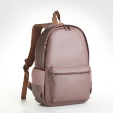 Women's backpack of artificial leather on the zipper Textura, color gray color
